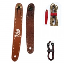 Leather Cable Straps Cord Organizer